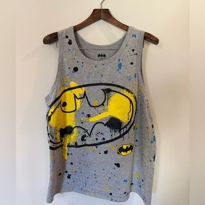 Batman Logo Tank  - Gray Black